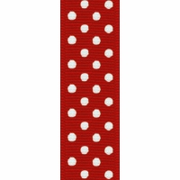 Red Confetti Dot Ribbon by Offray